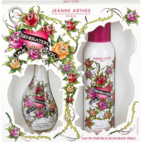 Jeanne Arthes Love Generation Rock parfémovaná voda pro ženy 60 ml + deodorant sprej 200 ml, dárková sada