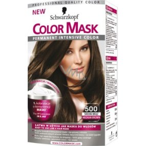 Schwarzkopf Color Mask barva na vlasy 500 Středně hnědý