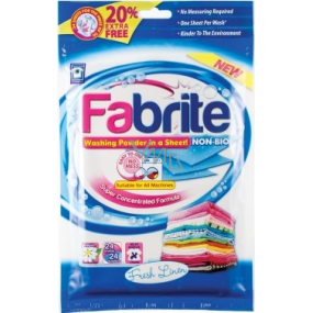 Fabrite Fresh Linen prací prášek plátky 20 praní 20 kusů