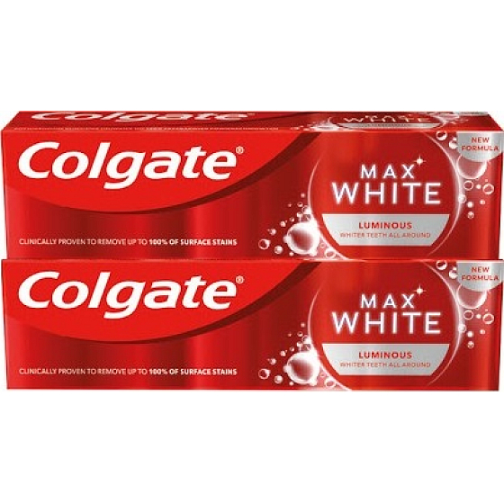 Colgate Max White One Luminous zubní pasta Duopack 2 x 75 ml