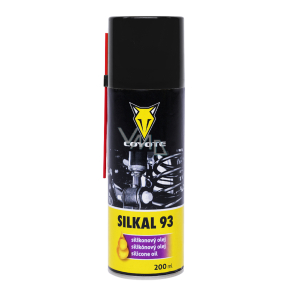 Coyote Silkal 93 silikonový olej mazivo na ložiska, čepy, elektrická a startovací zařízení, jízdní kola.. sprej 200 ml