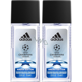 Adidas UEFA Champions League Arena Edition parfémovaný deodorant sklo pro muže 2 x 75 ml, duopack