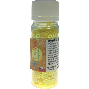 Art e Miss Sypací glitr pro dekorativní použití Žlutá kolečka 14 ml