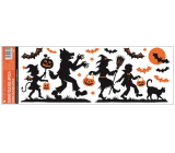 Okenní fólie bez lepidla s glitry Halloween 59 x 21 cm č.4