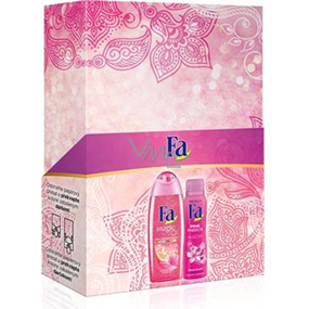 Fa Magic Oil Pink Jasmine sprchový gel 250 ml + Pink Passion deodorant sprej 150 ml, kosmetická sada pro ženy