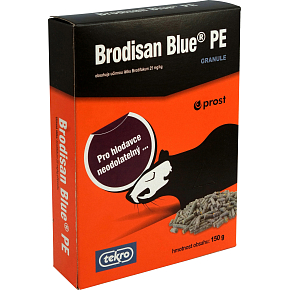 Brodisan Blue PE granule k hubení hlodavců, 150 g