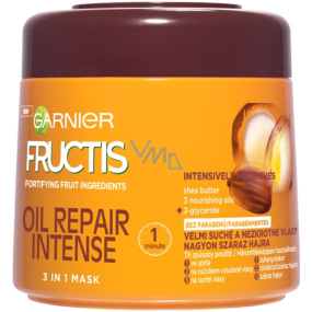Garnier Fructis Oil Repair Intense 3 v 1 multifunkční maska pro velmi suché a nezkrotné vlasy 300 ml