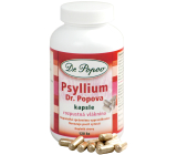 Dr. Popov Psyllium Rozpustná vláknina, navozuje pocit sytosti, podporuje metabolismus kapsle 120 kusů 104 g