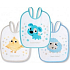 Canpol babies Bunny & Company Bryndák froté/PVC pro děti od 0 měsíců 3 kusy