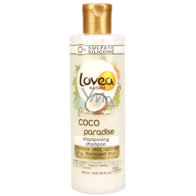 Lovea Kokosový olej šampon na suché a poškozené vlasy 250 ml