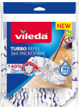 Vileda Turbo náhradní hlavice z mikrovlákna 3v1 o 40% větší čisticí výkon