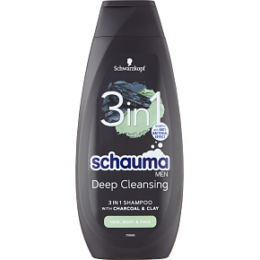 Schauma šampon Men 3v1 Charcoal & Clay, 400 ml Schauma šampon Men 3v1 Charcoal & Clay, 400 ml