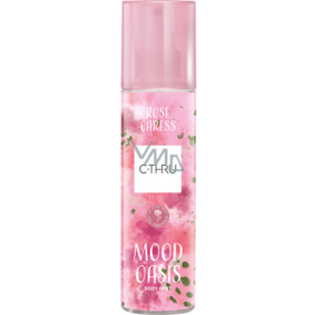 C-Thru Mood Oasis Rose Caress osvěžující tělový sprej pro ženy 200 ml