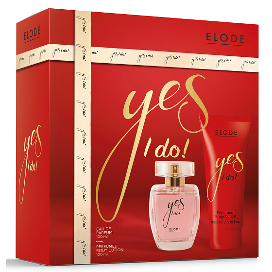 Elode Yes I Do! parfemovaná voda 100 ml + tělové mléko 100 ml, dárková sada pro ženy