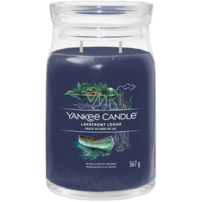 Yankee Candle Lakefront Lodge - Chata u jezera vonná svíčka Signature velká sklo 2 knoty 567 g