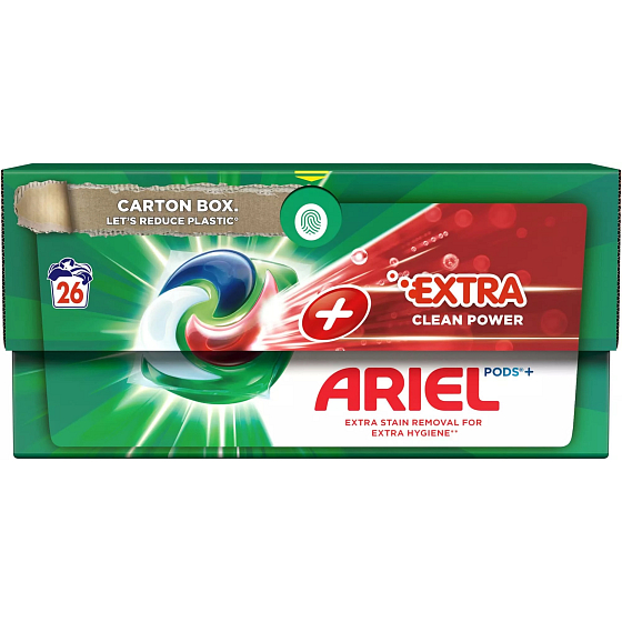 Ariel Extra Clean Power gelové kapsle univerzální na praní 26 kusů