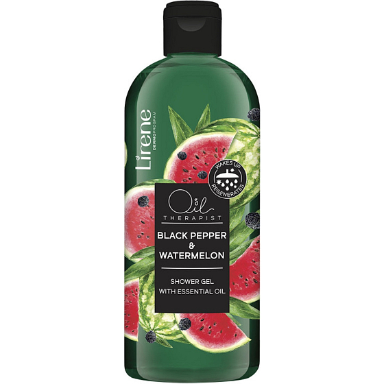 Lirene Oil Therapist Black Pepper & Watermelon sprchový gel s olejem z černého pepře 400 ml