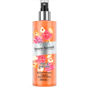 Bruno Banani Sweet Fantasy Rose & Popcorn parfémovaný tělový sprej na tělo a vlasy pro ženy 250 ml