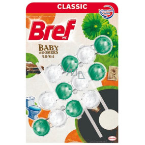 Bref Classic 4 Baby Boomers WC blok pro hygienickou čistotu a svěžest Vaší toalety 3 x 50 g
