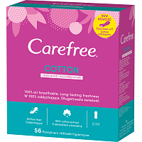 Carefree Cotton slipové vložky intimky, 56 ks
