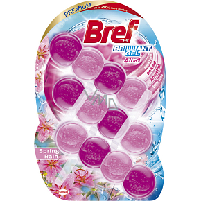 Bref Brilliant Gel Spring Rain WC blok 3× 42 g Bref Brilliant Gel Spring Rain WC blok 3× 42 g