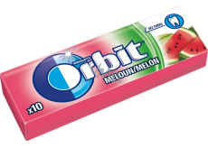 Wrigleys Orbit Meloun žvýkačky bez cukru ovocné dražé 10 kusů 14 g