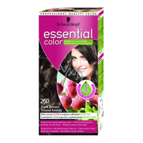 Schwarzkopf Essential Color dlouhotrvající barva na vlasy 260 Tmavě hnědá