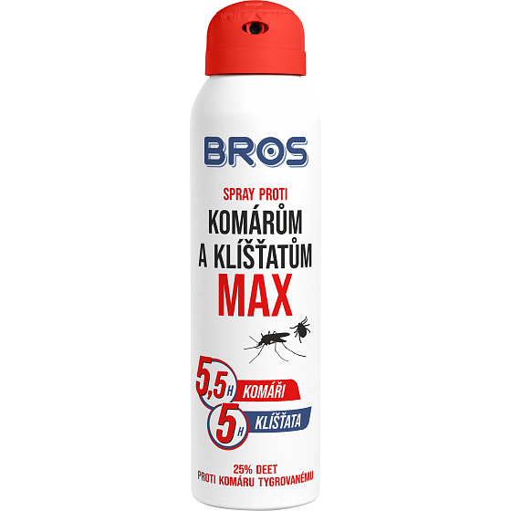 Bros Max Repelent proti komárům a klíšťatům sprej 90 ml