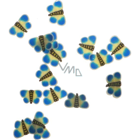 Professional Ozdoby na nehty motýlci modro-žlutí 132 1 balení