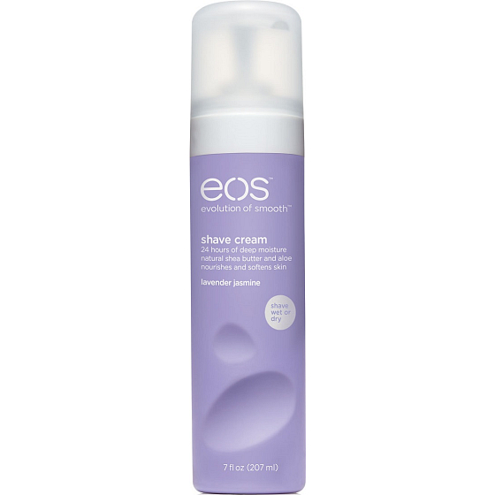 Eos Ultra Moisturizing Shave Cream Lavender Jasmine, Levandule, Jasmín hydratační krém na holení 207 ml