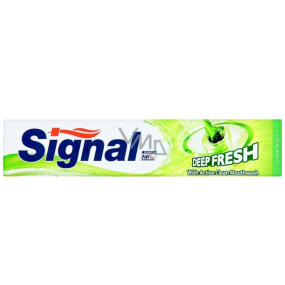Signal Deep Fresh Lime Mint zubní pasta s ústní vodou 75 ml