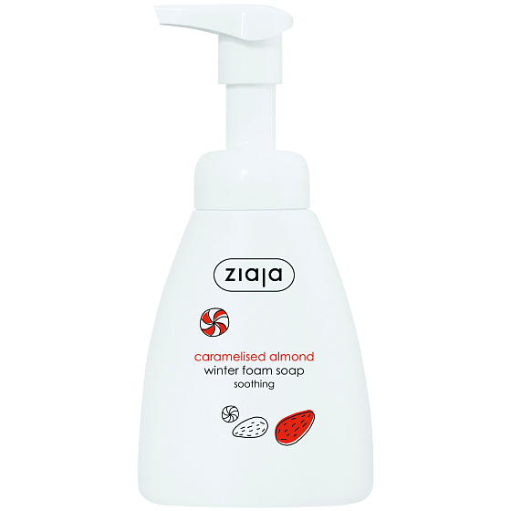 Ziaja Karamelizovaná mandle zimní pěnové mýdlo dávkovač 250 ml