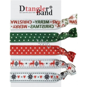 Dtangler Band Set Buble Merry Christmas gumičky do vlasů 5 kusů