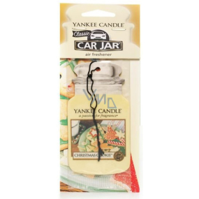 Yankee Candle Christmas Cookie - Vánoční cukroví Classic vonná visačka do auta papírová 12 g