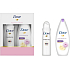 Dove Purely Pampering Smetana a pivoňka sprchový gel pro ženy 250 ml + Invisible Dry antiperspirant sprej 150 ml, kosmetická sada