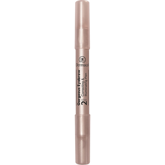 Dermacol Gorgeous Eyebrow Correcting & Illuminating Pen 2v1 korektor a rozjasňovač pod obočí 10 g
