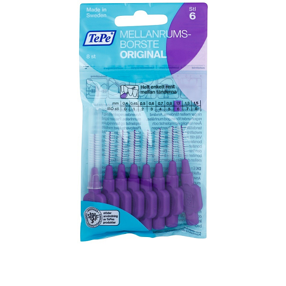 TePe Original Mezizubní kartáčky Normal 1,1 mm fialový 8 kusů