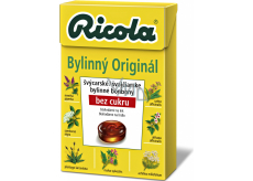 Ricola Original švýcarské bylinné bonbóny bez cukru s vitamínem C z 13 bylin 40 g