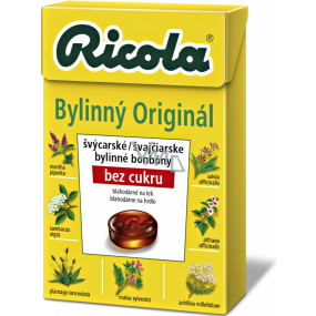 Ricola Original švýcarské bylinné bonbóny bez cukru s vitamínem C z 13 bylin 40 g