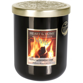 Heart & Home Teplo rodinného krbu Sojová vonná svíčka velká hoří až 70 hodin 340 g