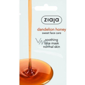 Ziaja Dandelion Honey zklidňující pleťová maska s pampeliškovým medem pro normální pleť 7 ml