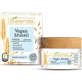 Bielenda Vegan Muesli Pšenice + Oves + Kokosové mléko hydratační pleťový krém denní/noční 50 ml