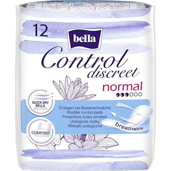 Bella Control Discreet Normal inkontinenční vložky 12 kusů