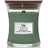 WoodWick Mint Leaves & Oak - Mátové lístky a dub vonná svíčka s dřevěným knotem a víčkem sklo malá 85 g