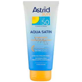 Astrid Sun Aqua Satin OF50 voděodolné hydratační mléko na opalování 200 ml