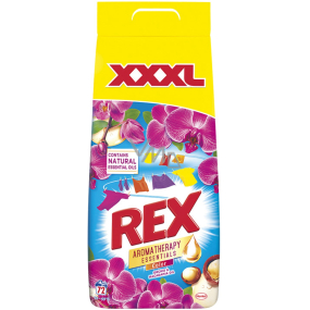 Rex Aromatherapy Color Orchid & Macadamia Oil prací prášek na barevné prádlo 72 dávek 4,68 kg