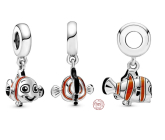 Charm Sterlingové stříbro 925 Disney Hledá se Nemo - Šťastná ploutev, přívěsek na náramek