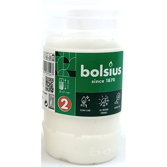 Bolsius Parafínová svíčka 110 x 57 mm, doba hoření 45 hodin 1 kus