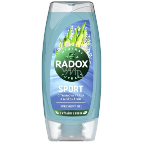 Radox Sport Citronová tráva a mořská sůl sprchový gel pro ženy 225 ml