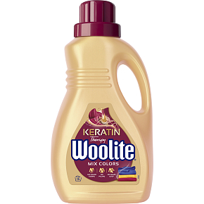 Woolite Keratin Therapy prací gel na barevné prádlo 15 dávek, 0,9L Woolite Keratin Therapy prací gel na barevné prádlo 15 dávek, 0,9L